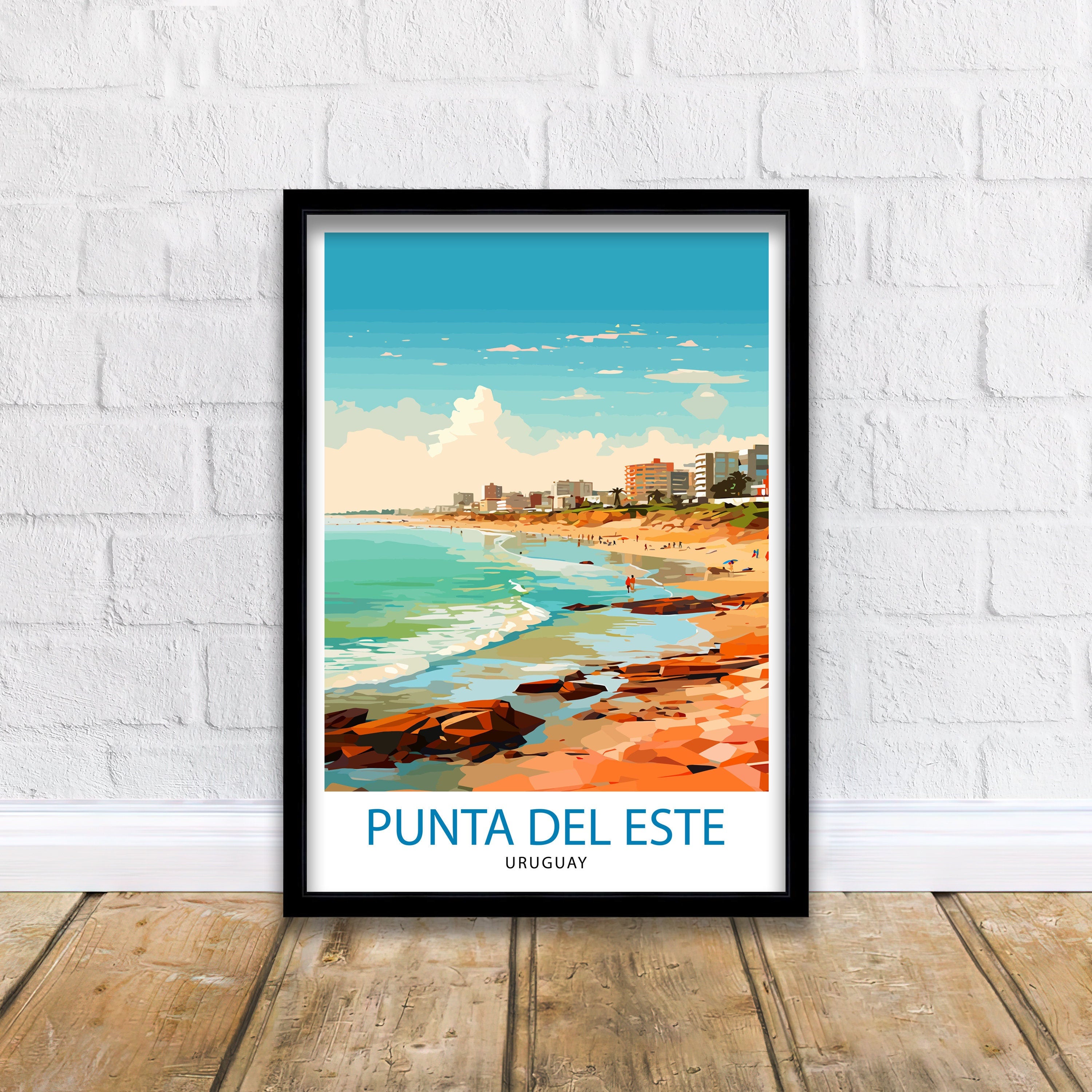 Punta del Este Travel Print Punta del Este Wall Decor Punta del Este Poster Uruguay Travel Prints Punta del Este Art Print Punta del Este