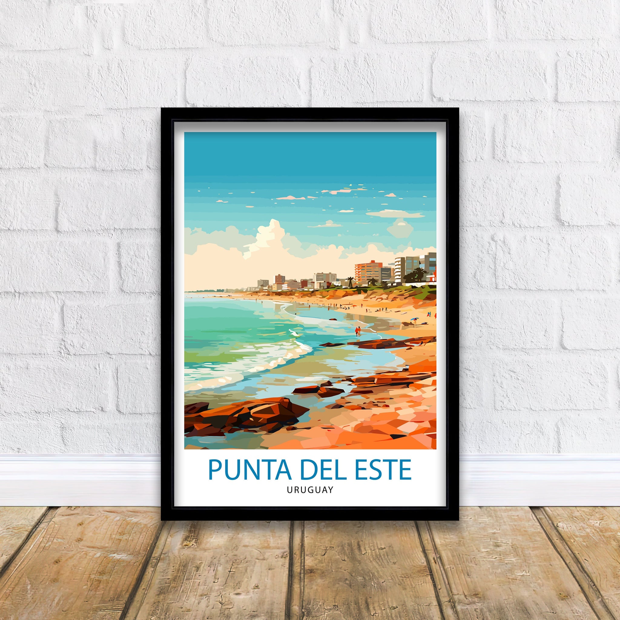 Punta del Este Travel Print Punta del Este Wall Decor Punta del Este Poster Uruguay Travel Prints Punta del Este Art Print Punta del Este