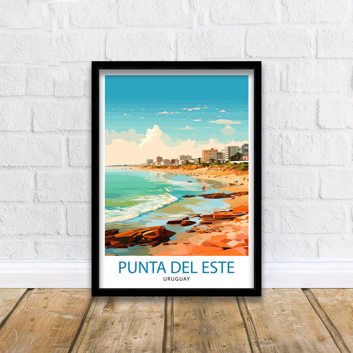 Punta del Este Travel Poster Punta del Este