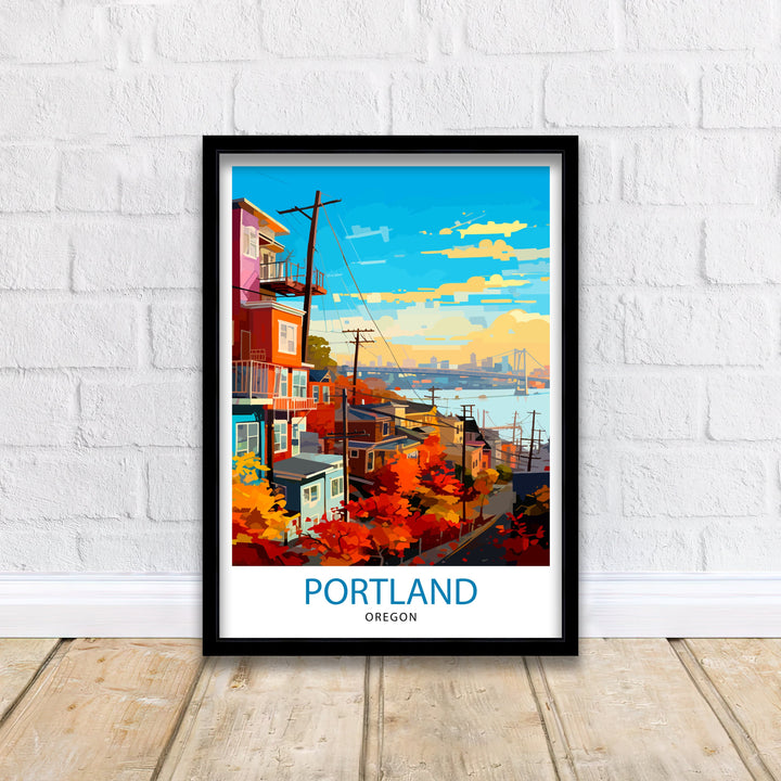 Portland Oregon Travel Poster