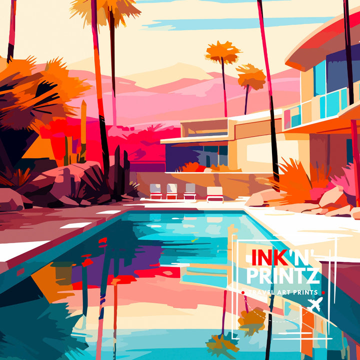 Palm Springs California Travel Poster