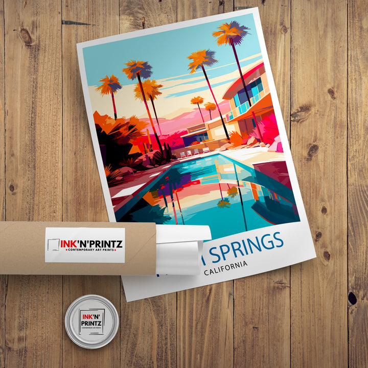 Palm Springs California Travel Poster