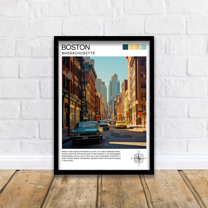 Boston Travel Poster