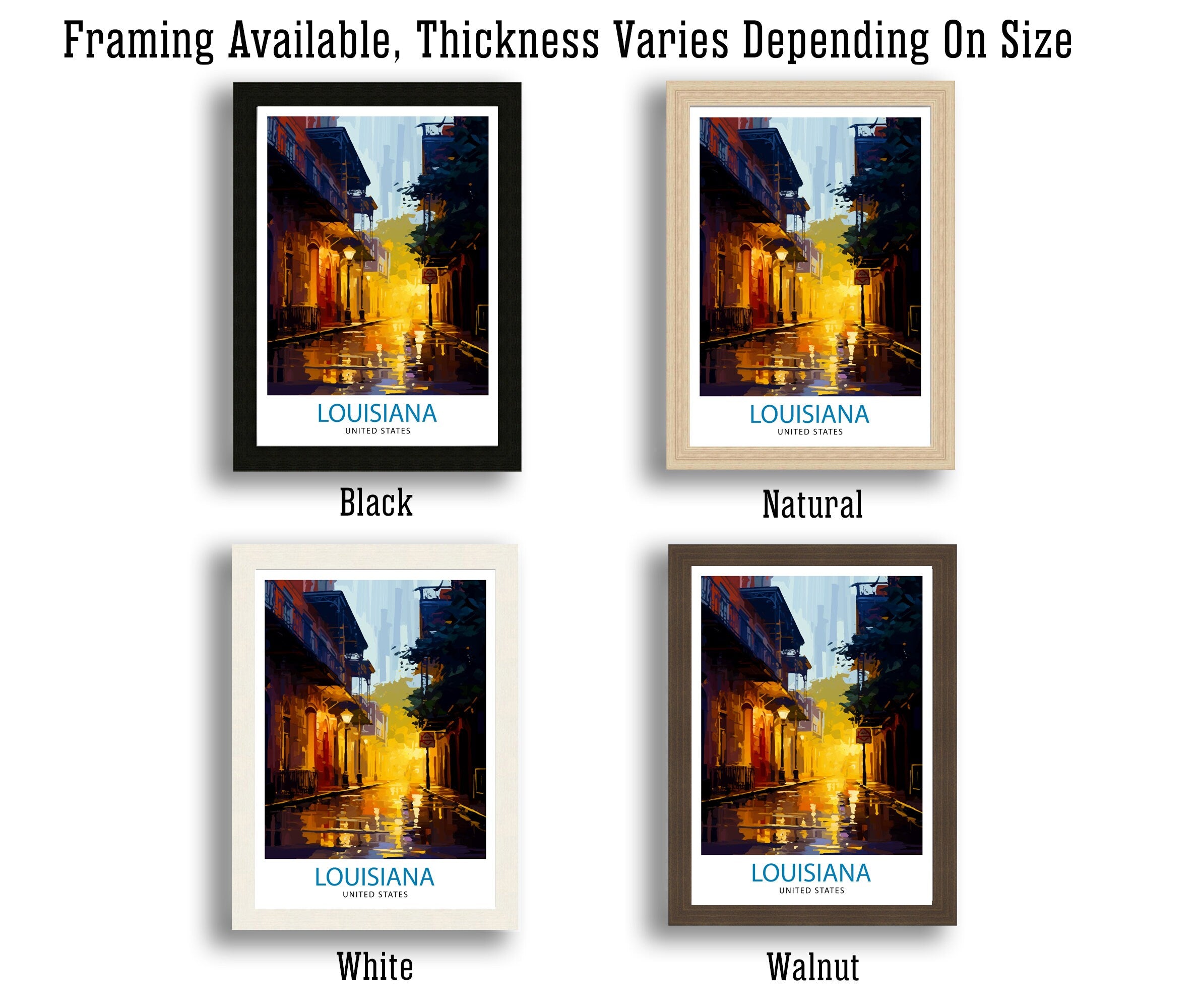 Louisiana United States Travel Print| Louisiana Wall Decor Louisiana Poster USA Travel Prints Louisiana Art Print Louisiana