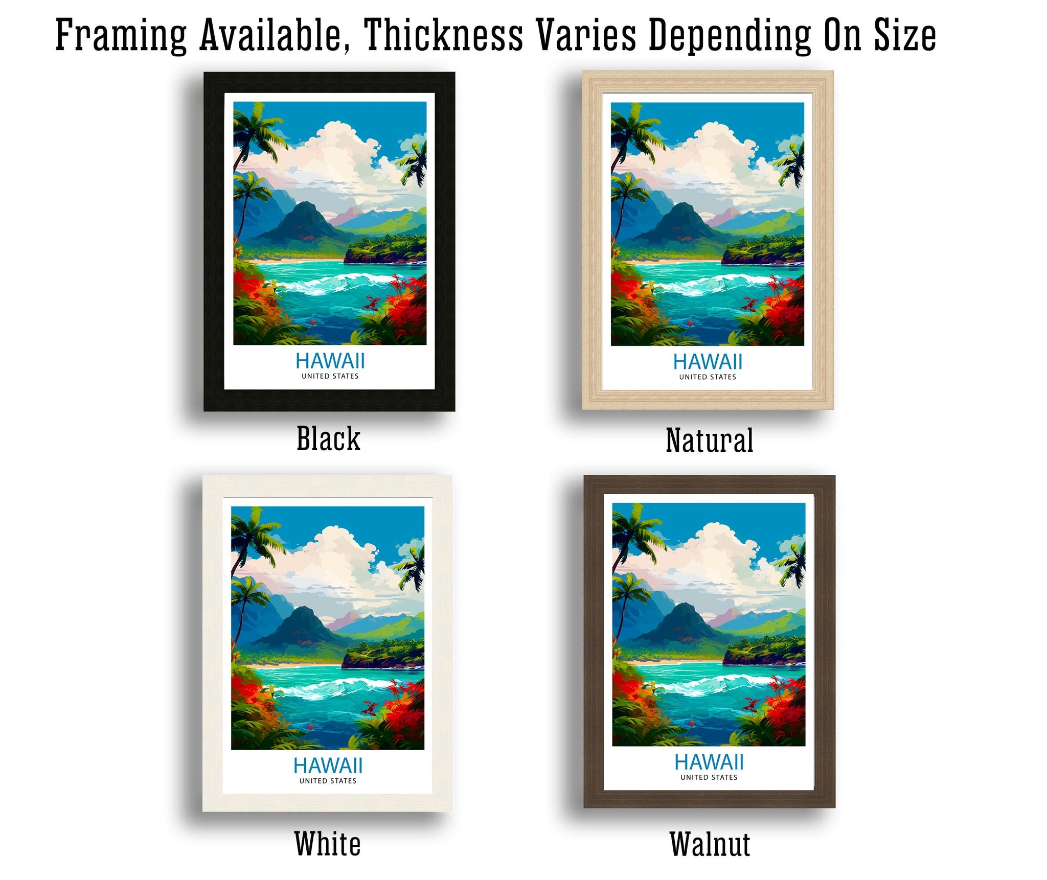 Hawaii Travel Print | Hawaii Poster | Hawaii Wall Art | Travel Print | Hawaii Print | Travel Poster | Hawaii Travel Poster