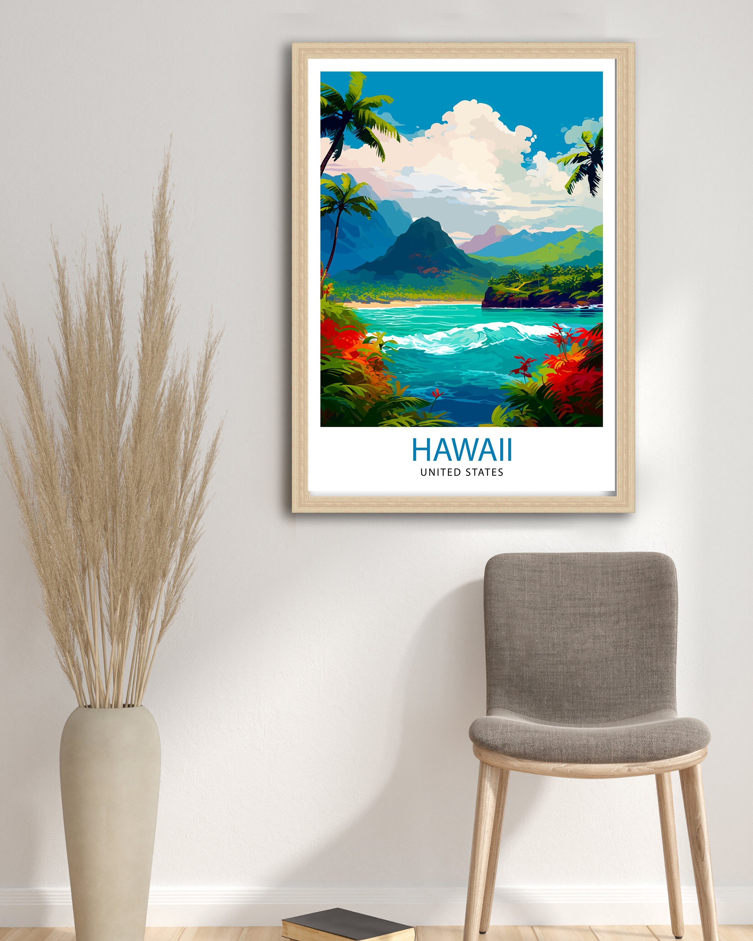 Hawaii Travel Print | Hawaii Poster | Hawaii Wall Art | Travel Print | Hawaii Print | Travel Poster | Hawaii Travel Poster