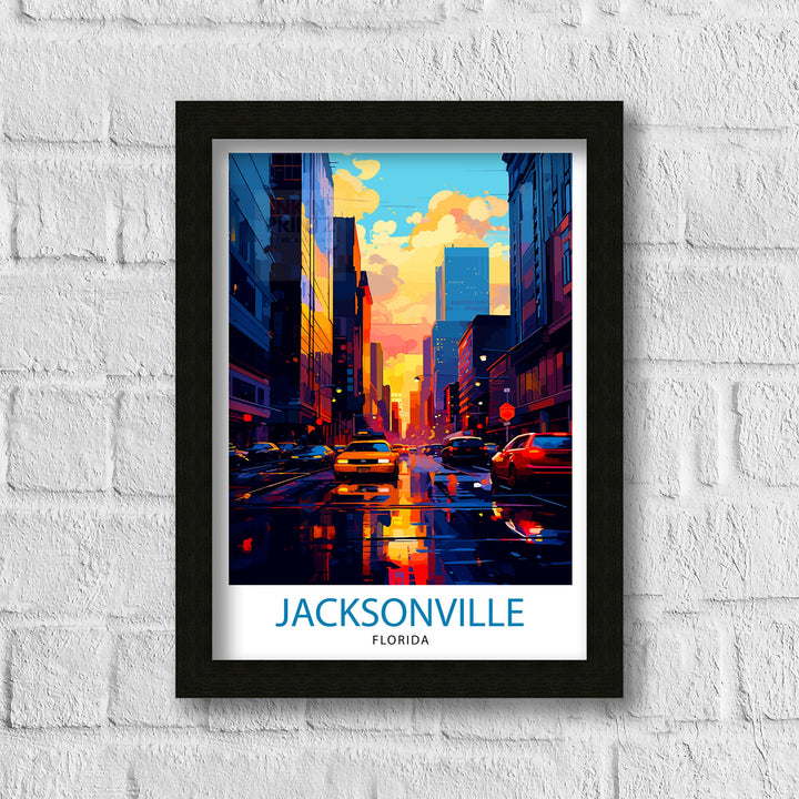 Jacksonville Florida Travel Poster