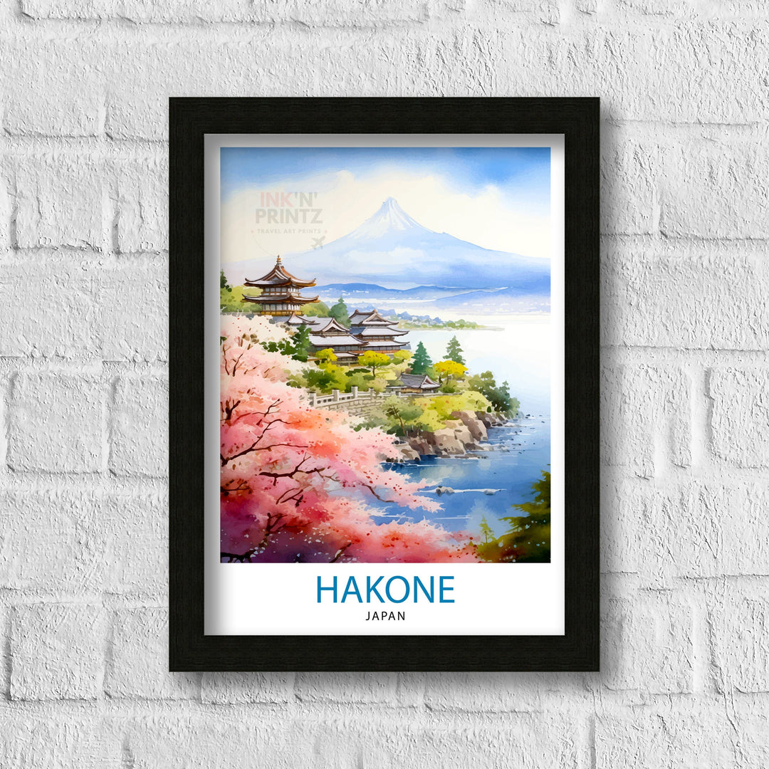 Hakone Japan Travel Poster Hakone