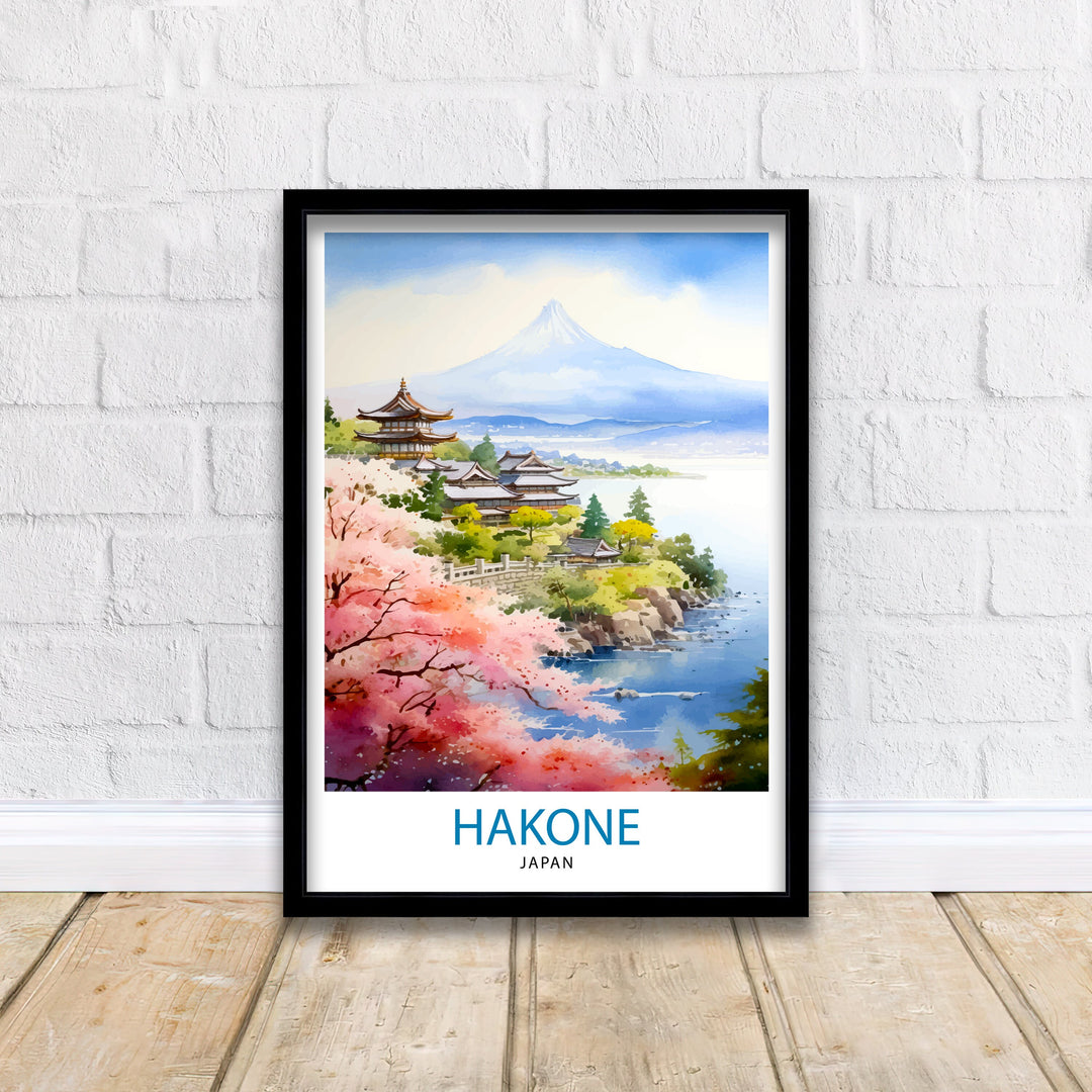 Hakone Japan Travel Poster Hakone