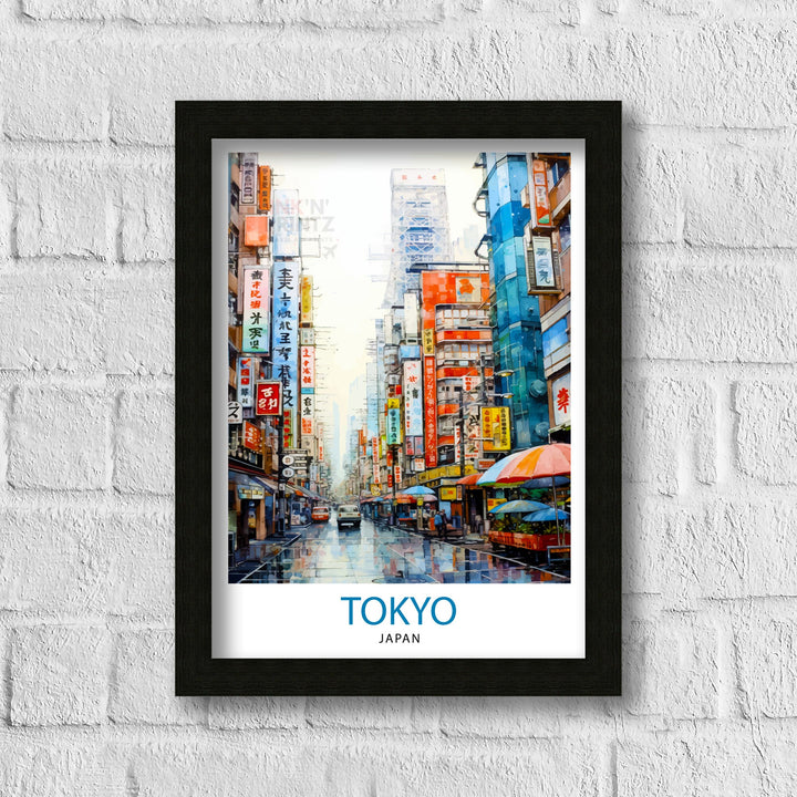 Tokyo Japan Travel Poster Tokyo