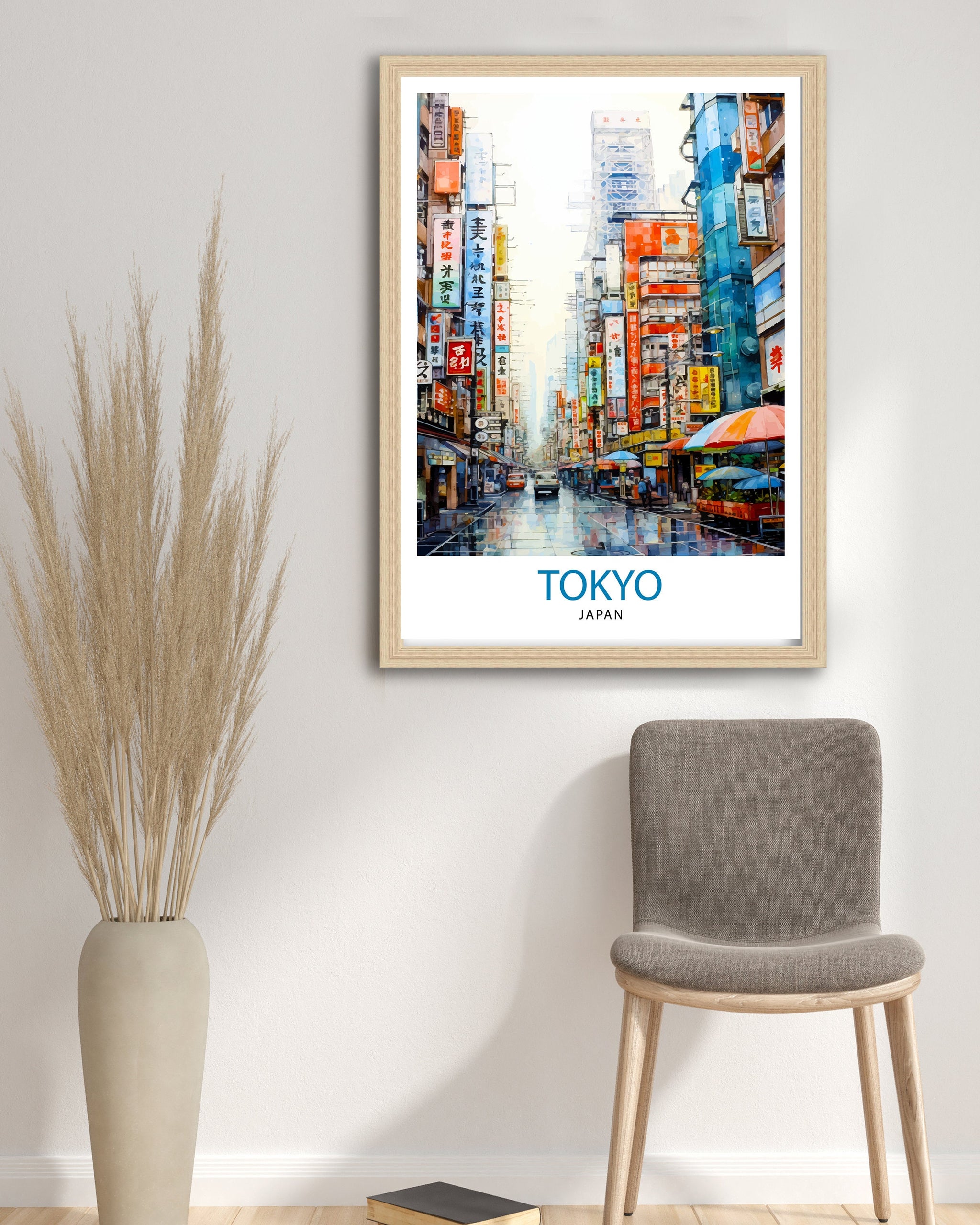 Tokyo Japan Travel Print Tokyo Wall Decor Tokyo Poster Japan Travel Prints Tokyo Art Print Tokyo Illustration Tokyo Wall Art