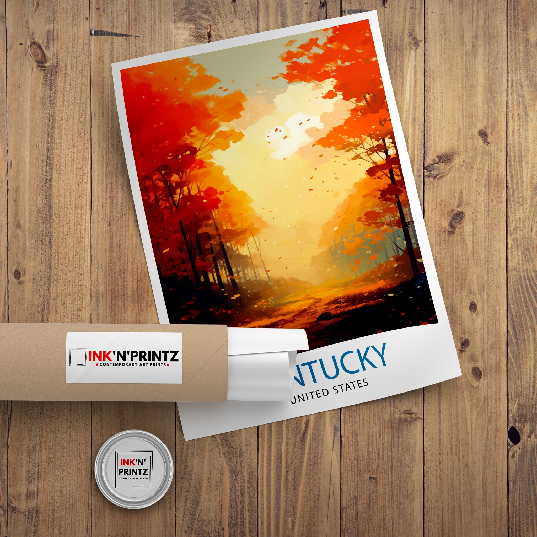 Kentucky USA Travel Print| Kentucky Wall Decor Kentucky Poster USA Travel Prints Kentucky Art Print Kentucky Illustration Kentucky Wall Art