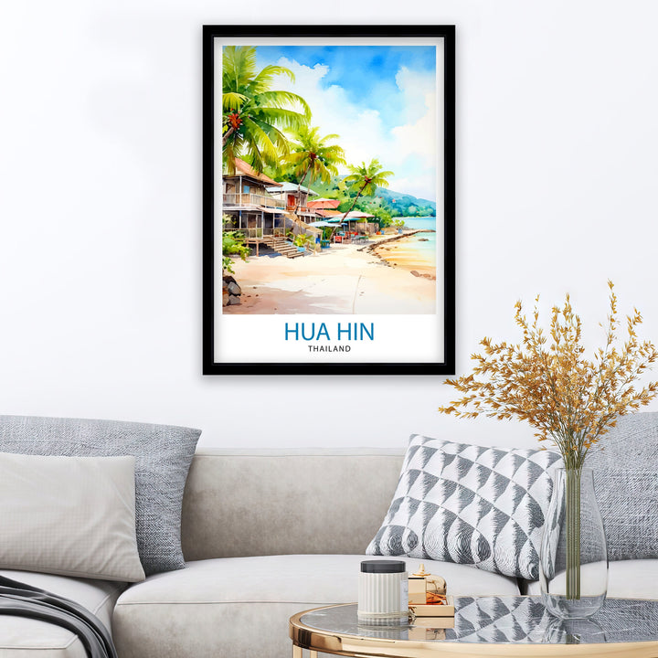 Hua Hin Thailand Travel Poster Hua Hin