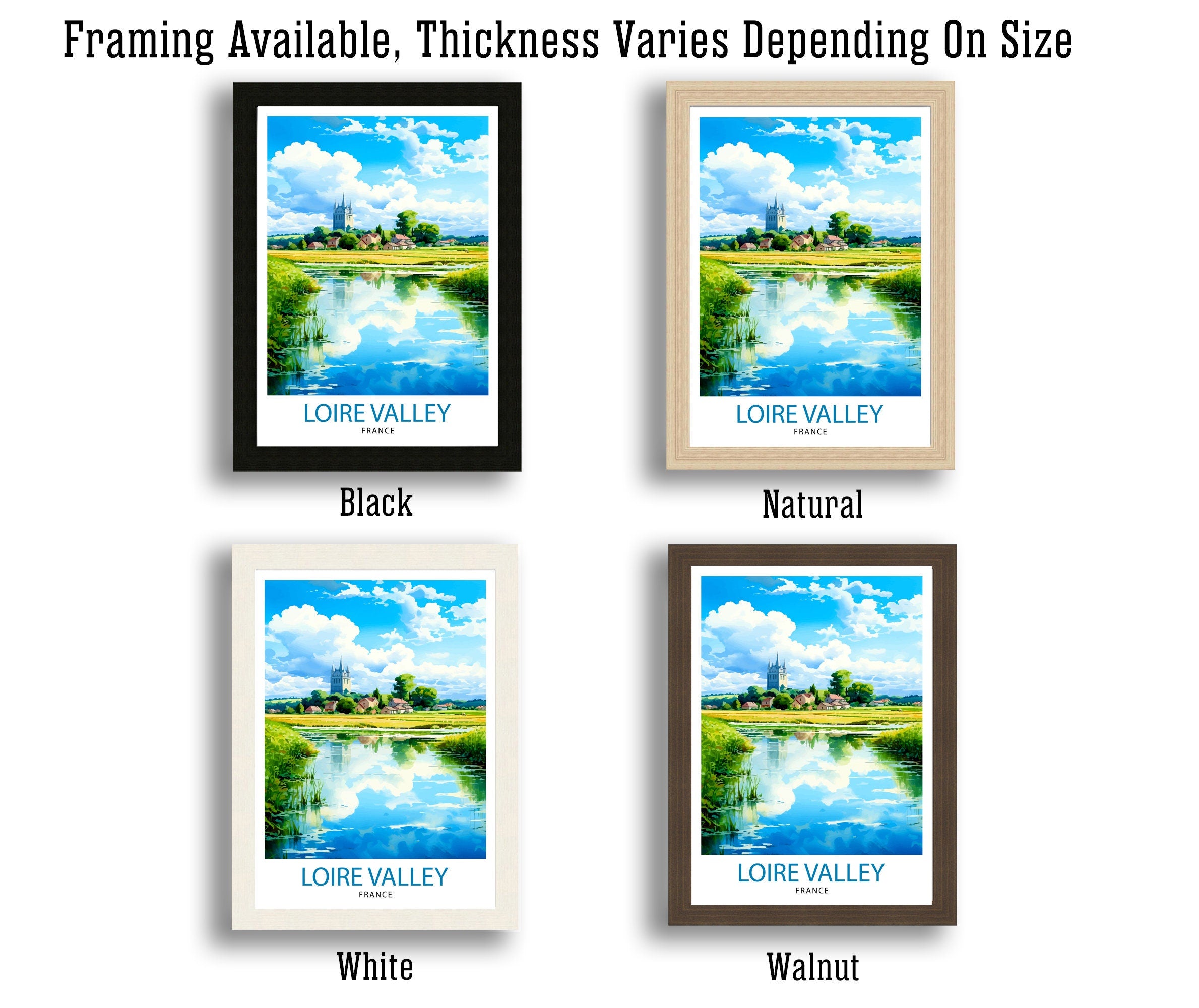Loire Valley Travel Print Wall Decor Loire Valley Poster France Travel Prints Loire Valley Art Print Loire Valley Illustration Loire Valley