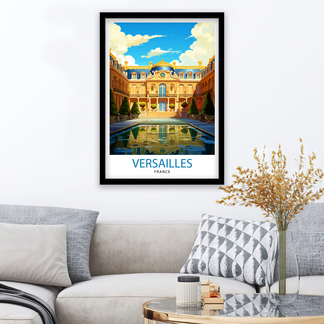 Versailles France Travel Poster Versailles