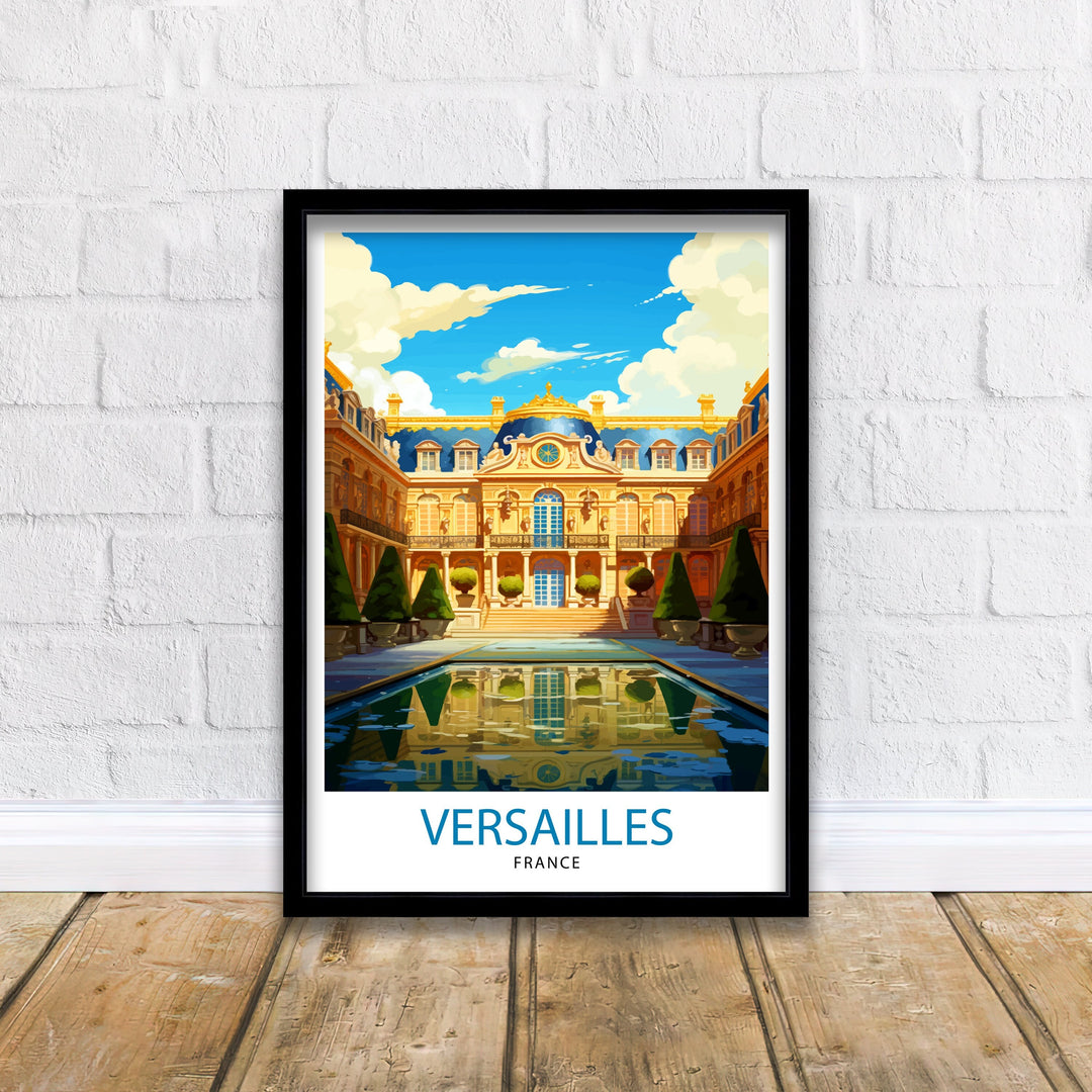 Versailles France Travel Poster Versailles