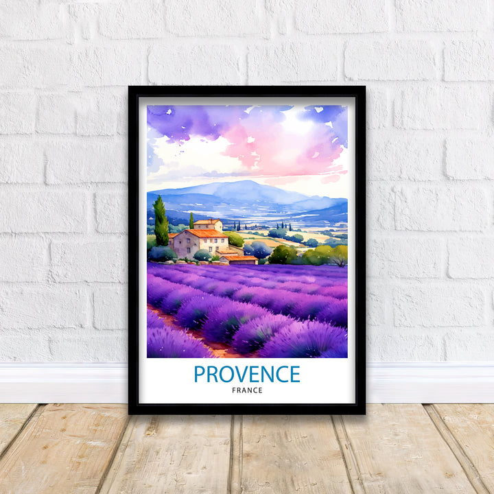 Provence France Travel Poster Provence