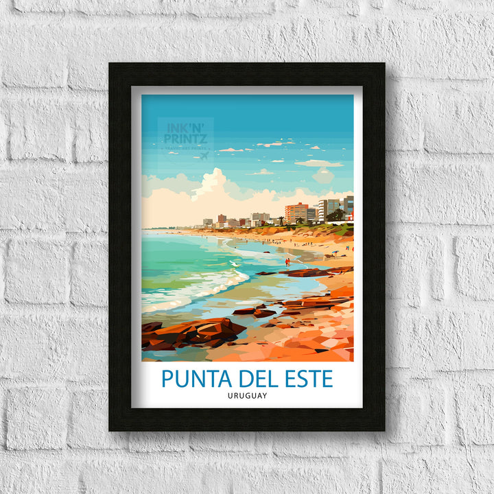 Punta del Este Travel Poster Punta del Este