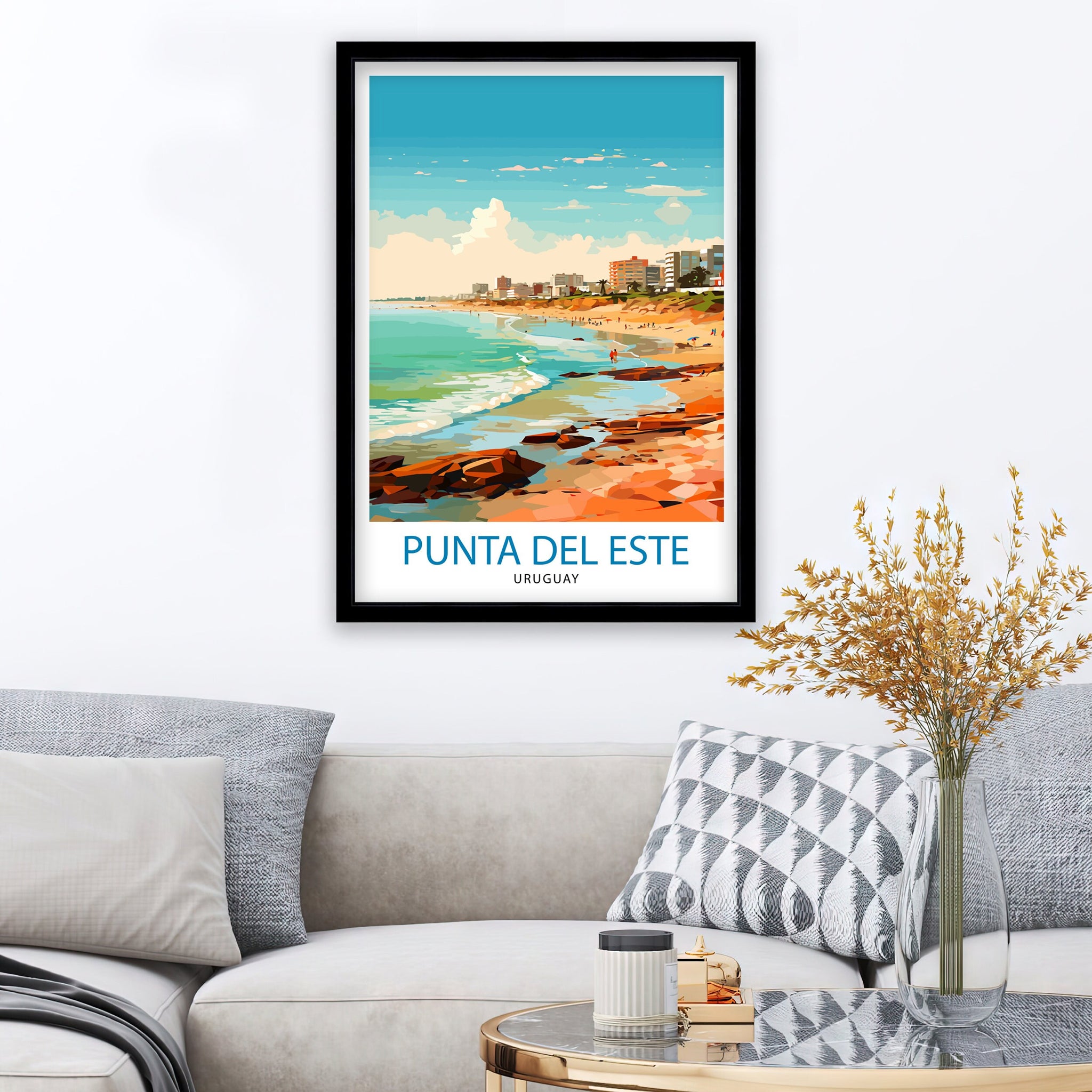 Punta del Este Travel Print Punta del Este Wall Decor Punta del Este Poster Uruguay Travel Prints Punta del Este Art Print Punta del Este