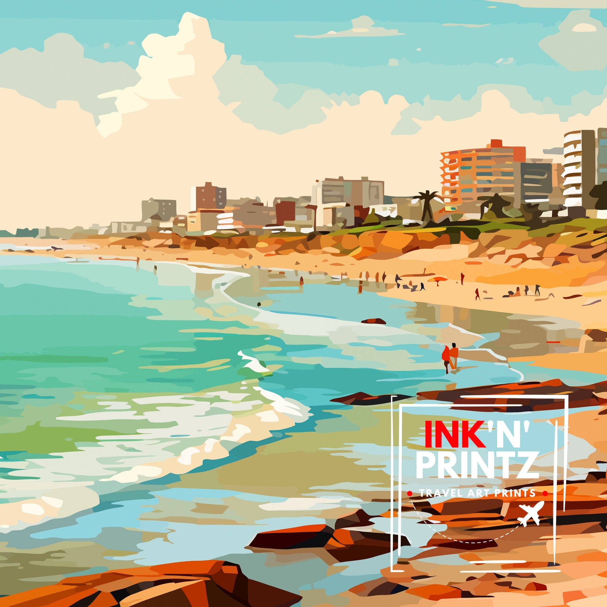 Punta del Este Travel Print Punta del Este Wall Decor Punta del Este Poster Uruguay Travel Prints Punta del Este Art Print Punta del Este
