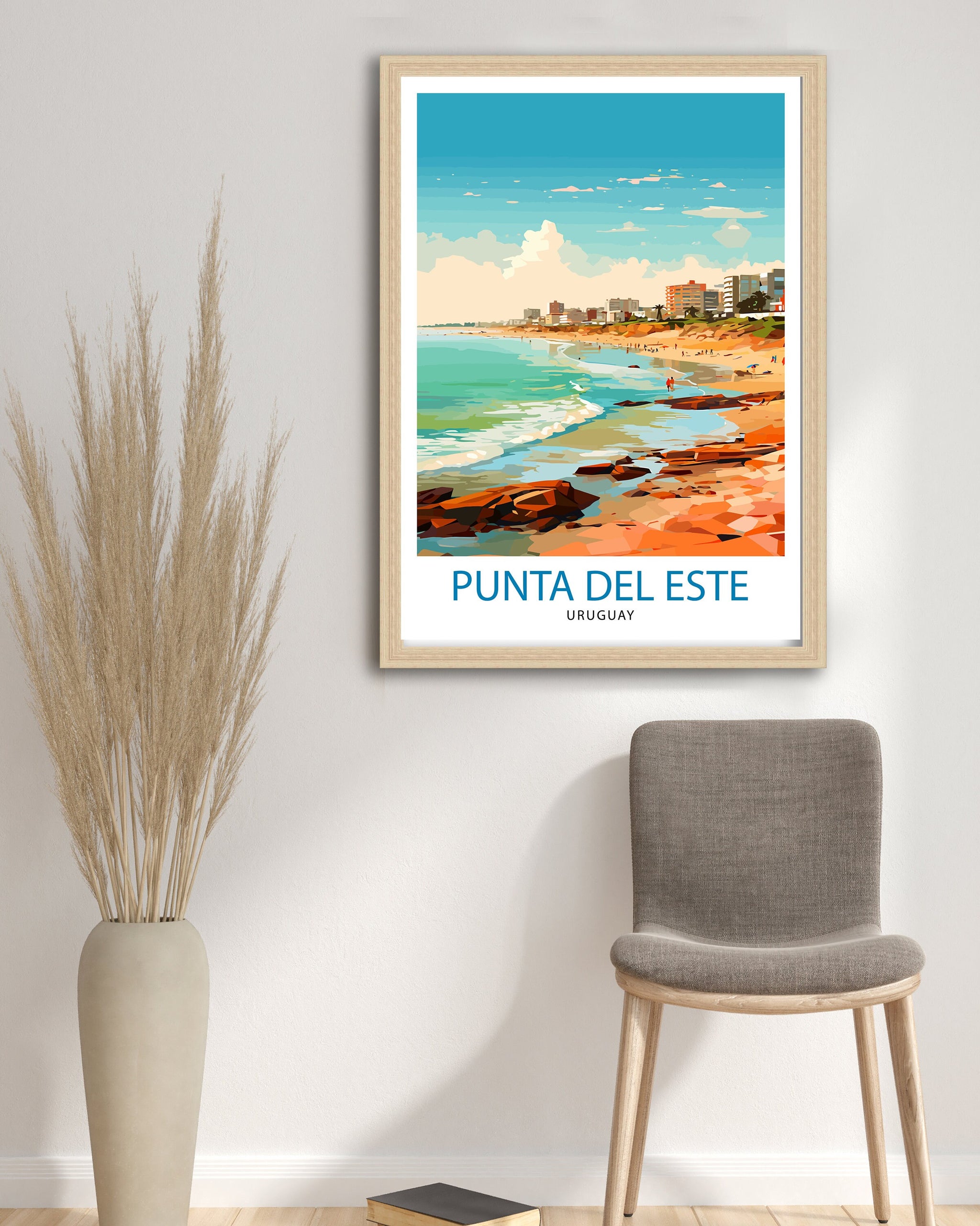 Punta del Este Travel Print Punta del Este Wall Decor Punta del Este Poster Uruguay Travel Prints Punta del Este Art Print Punta del Este