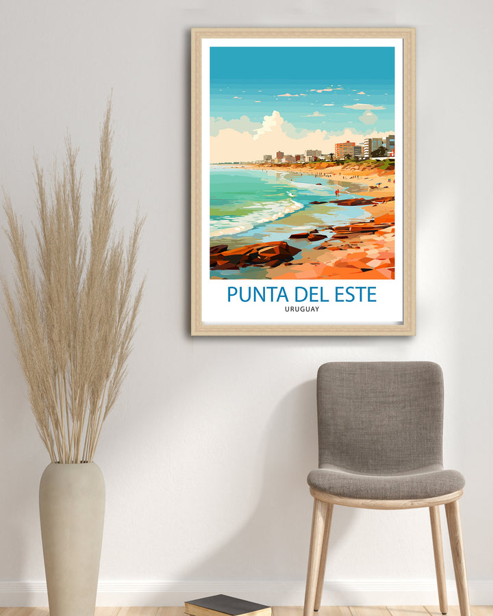 Punta del Este Travel Poster Punta del Este