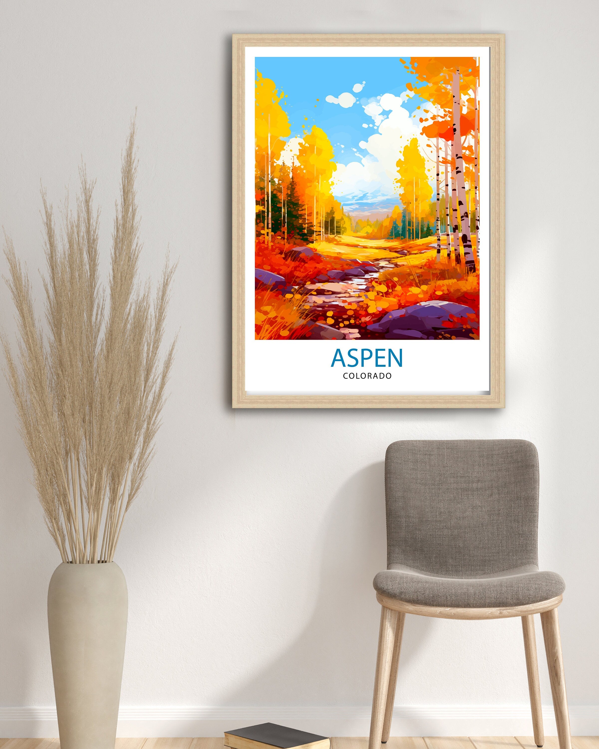 Aspen Art Print | Aspen | Aspen Art | Aspen Print | Aspen Poster | Aspen Wall Art | Aspen Colorado | Travel Poster | Aspen Painting