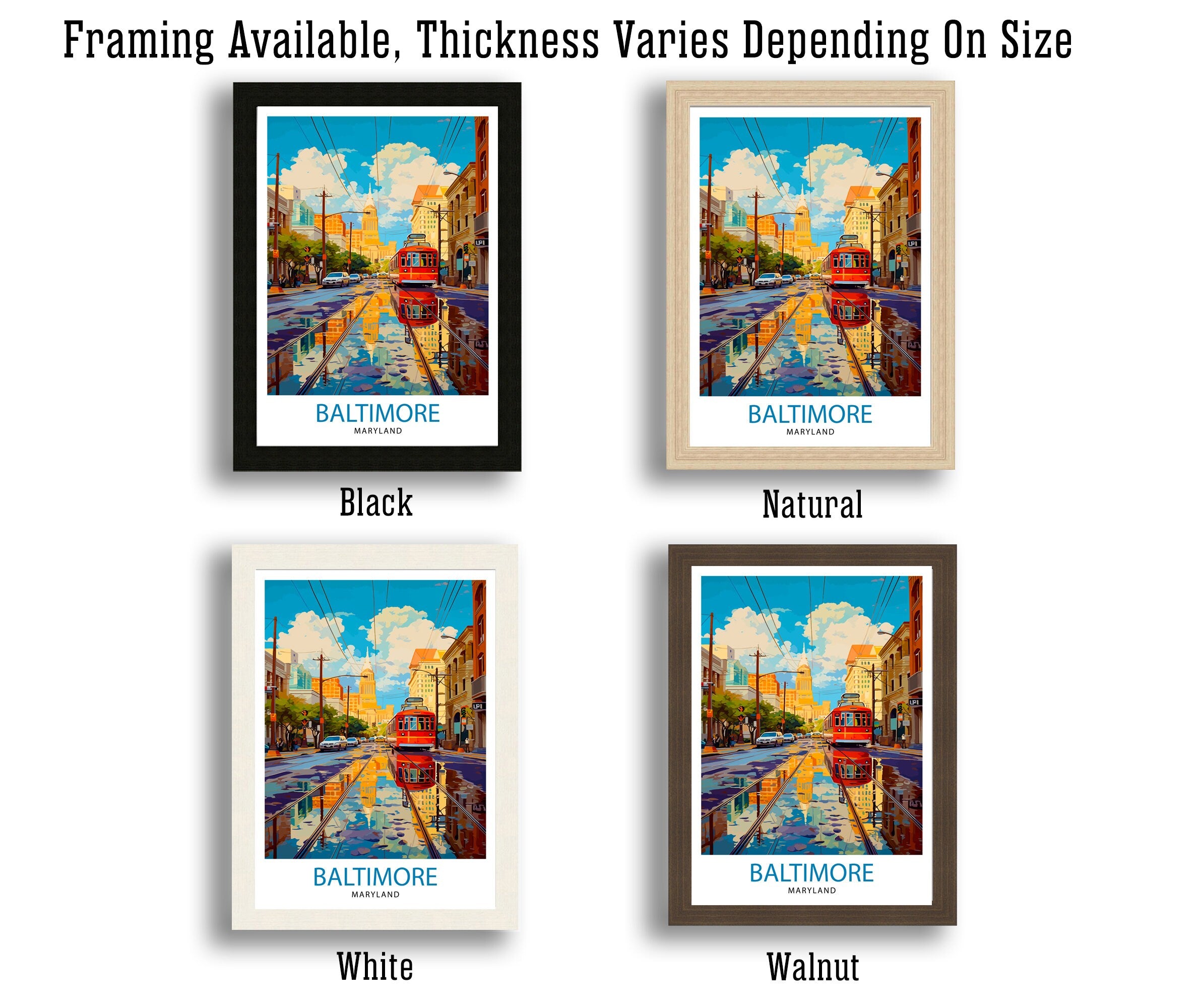 Baltimore Maryland Travel Print| Baltimore Wall Decor Baltimore Poster Maryland Travel Prints Baltimore Art Print Baltimore Illustration