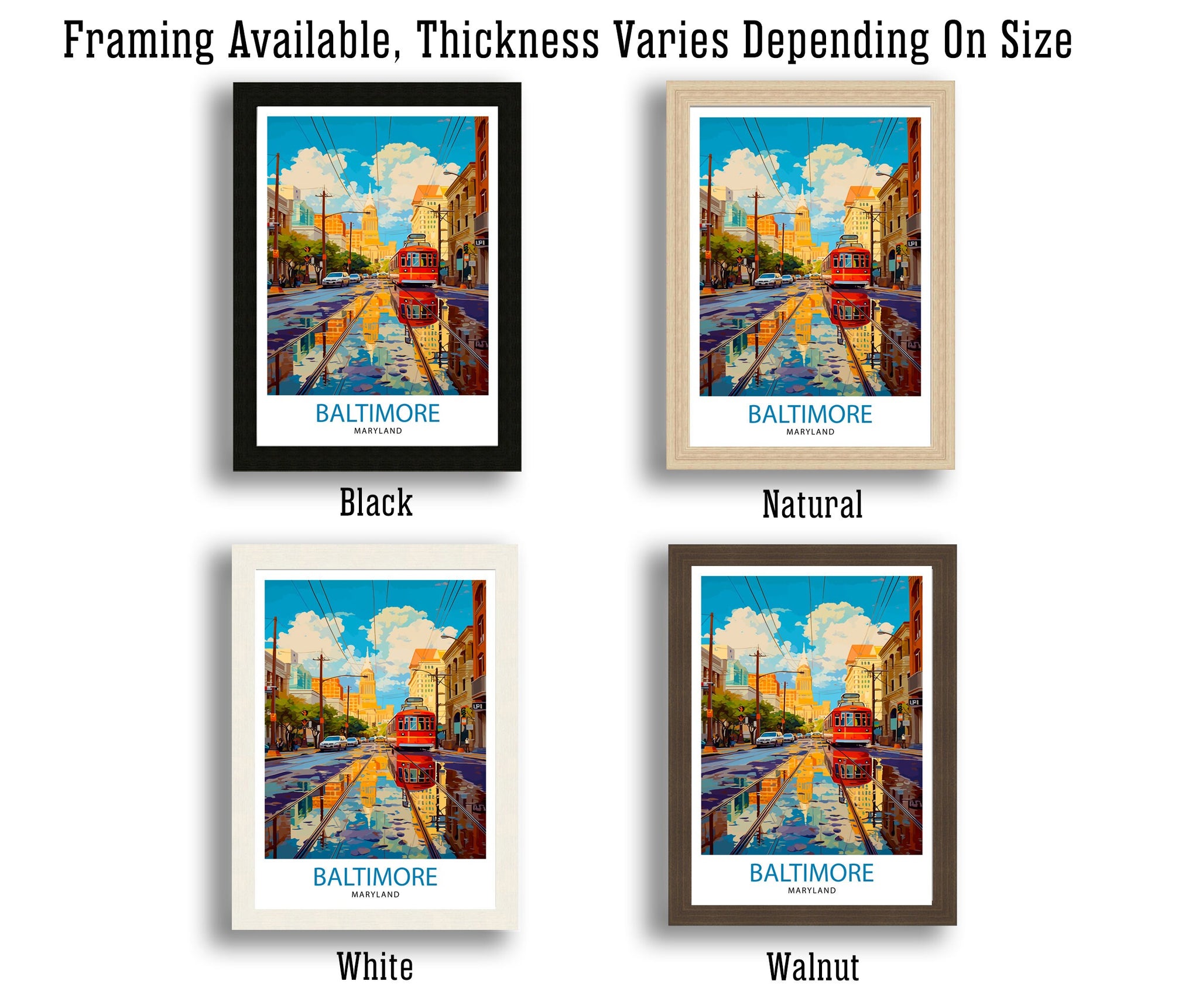 Baltimore Maryland Travel Print| Baltimore Wall Decor Baltimore Poster Maryland Travel Prints Baltimore Art Print Baltimore Illustration