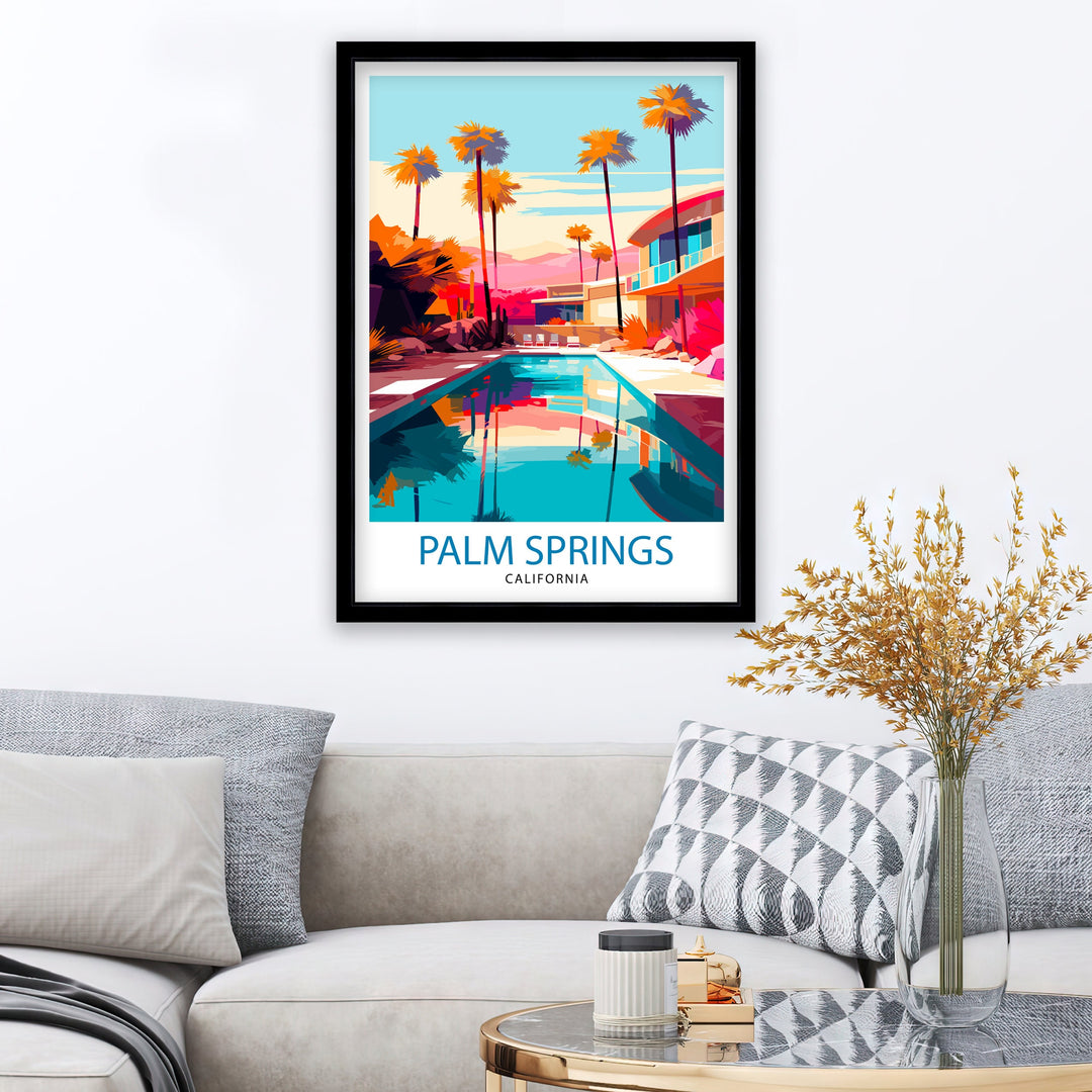 Palm Springs California Travel Poster