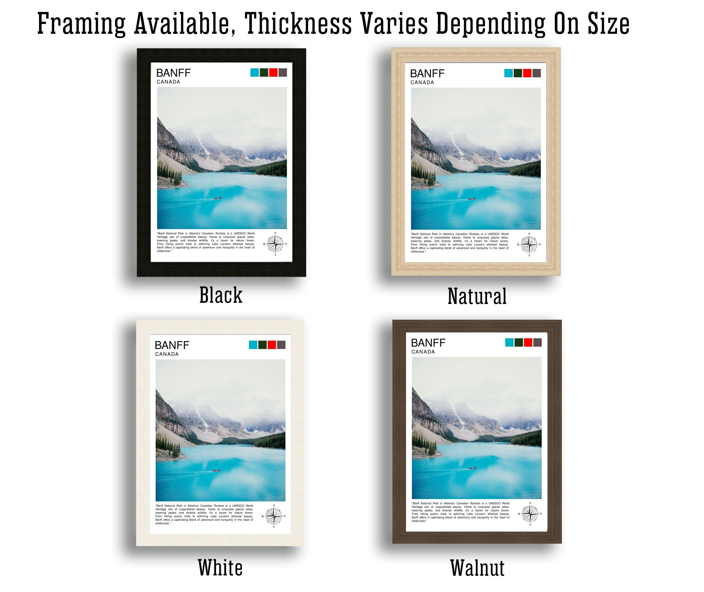 Banff National Park Travel Print Banff Wall Decor Banff Poster Canada Travel Prints Banff Art Print Banff Illustration Banff Wall Art