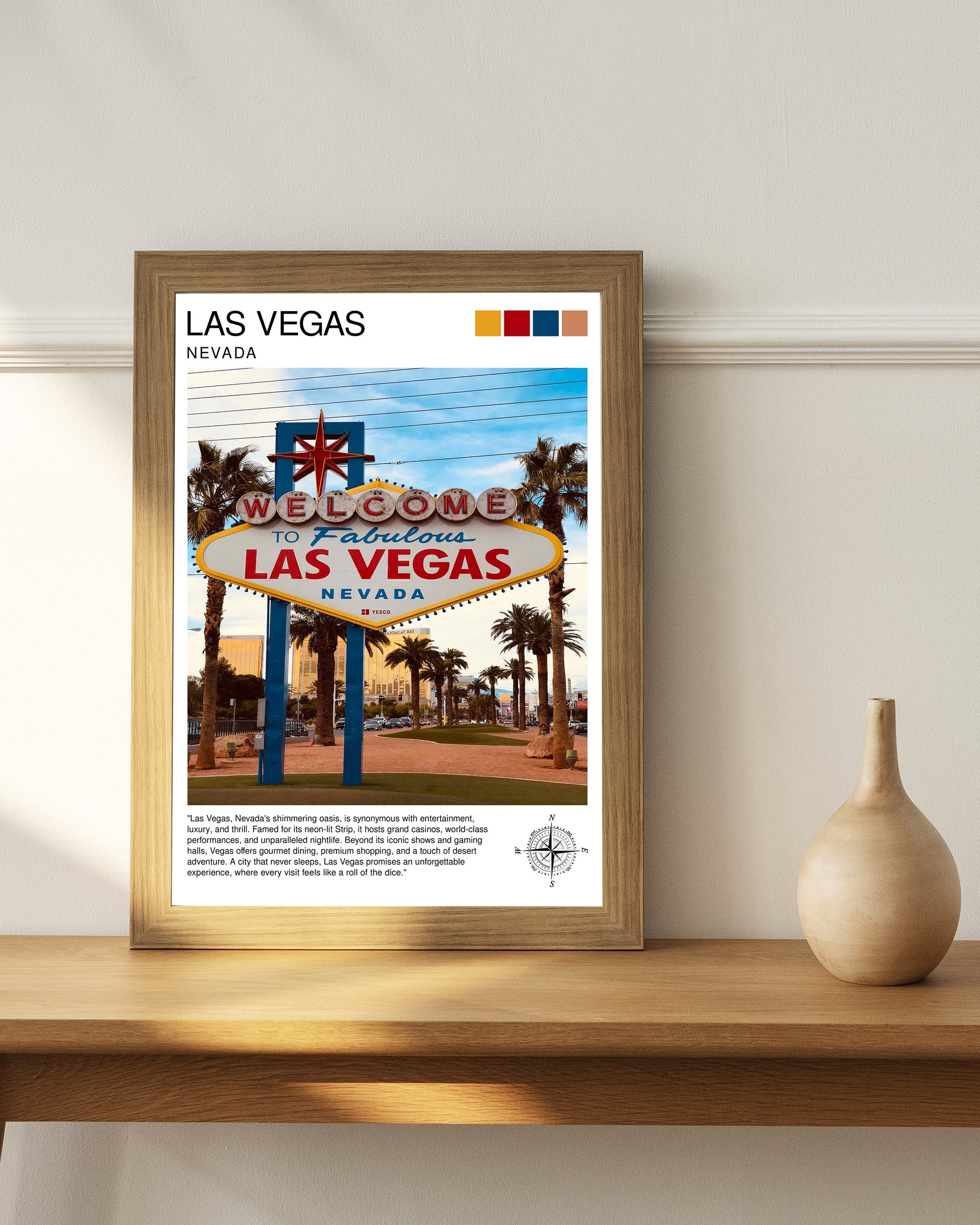 Las Vegas Travel Print| Las Vegas Wall Art Las Vegas Poster Las Vegas Illustration Las Vegas Nevada Travel Poster Las Vegas Souvenir