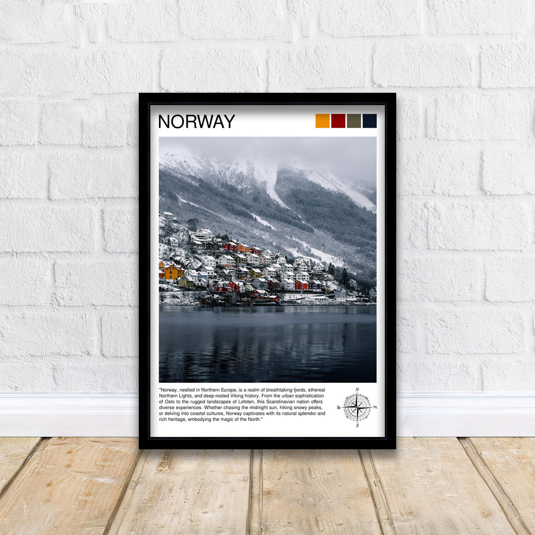 Norway Travel Poster Norway