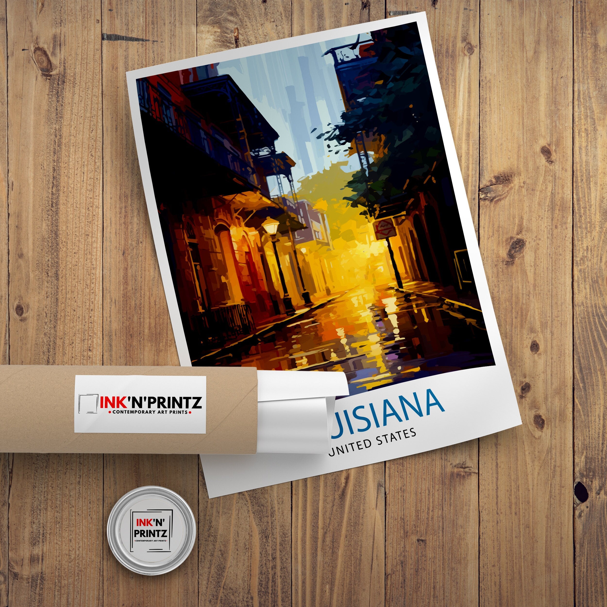 Louisiana United States Travel Print| Louisiana Wall Decor Louisiana Poster USA Travel Prints Louisiana Art Print Louisiana