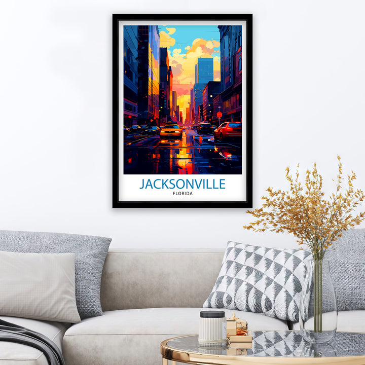 Jacksonville Florida Travel Poster