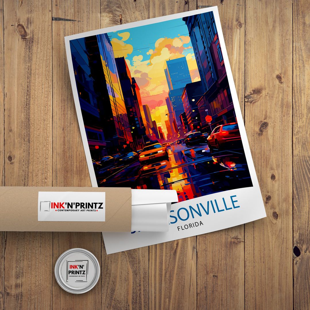 Jacksonville Florida Travel Poster