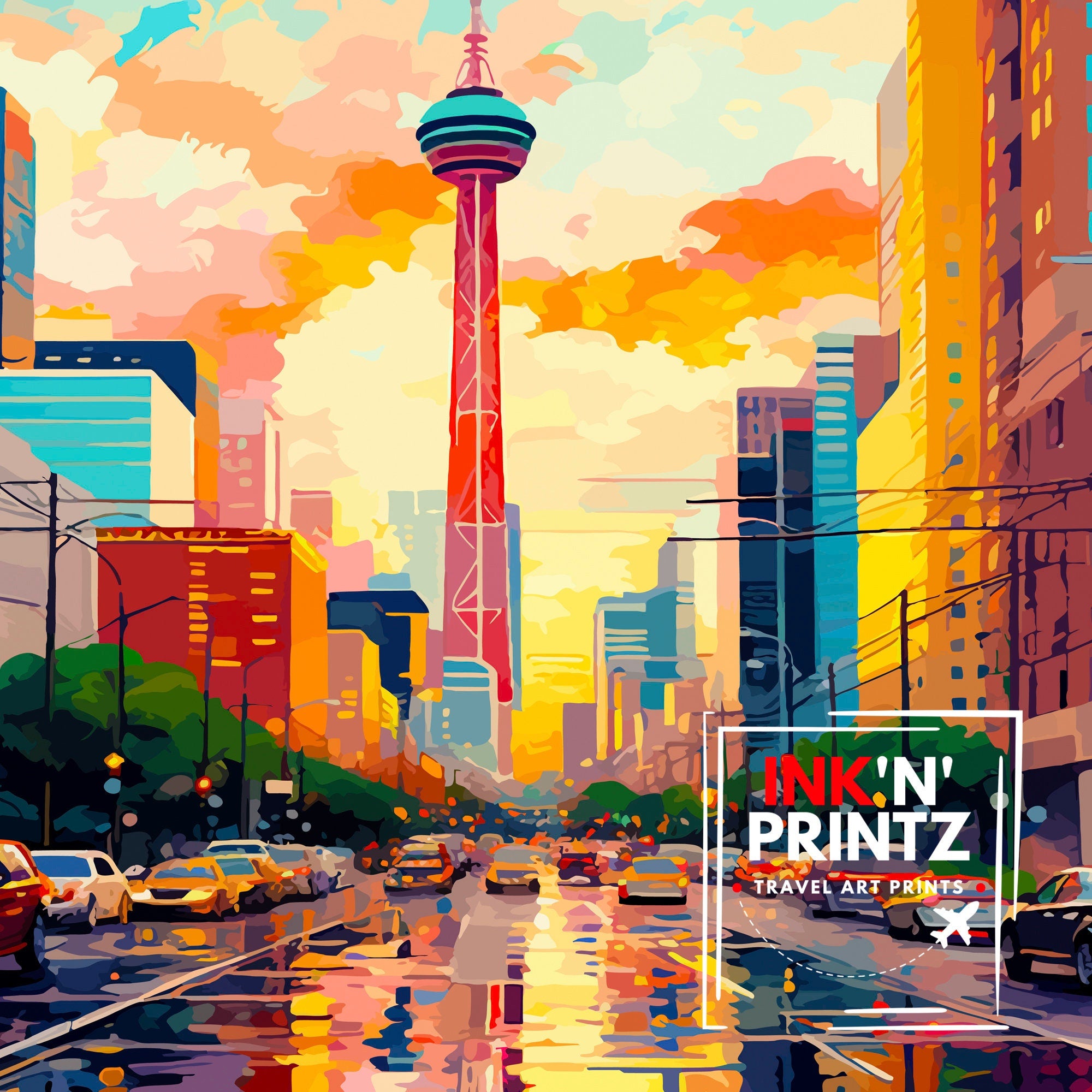 Dallas Texas Travel Print| Dallas Wall Decor Dallas Poster USA Travel Prints Dallas Art Print Dallas Illustration Dallas Wall Art