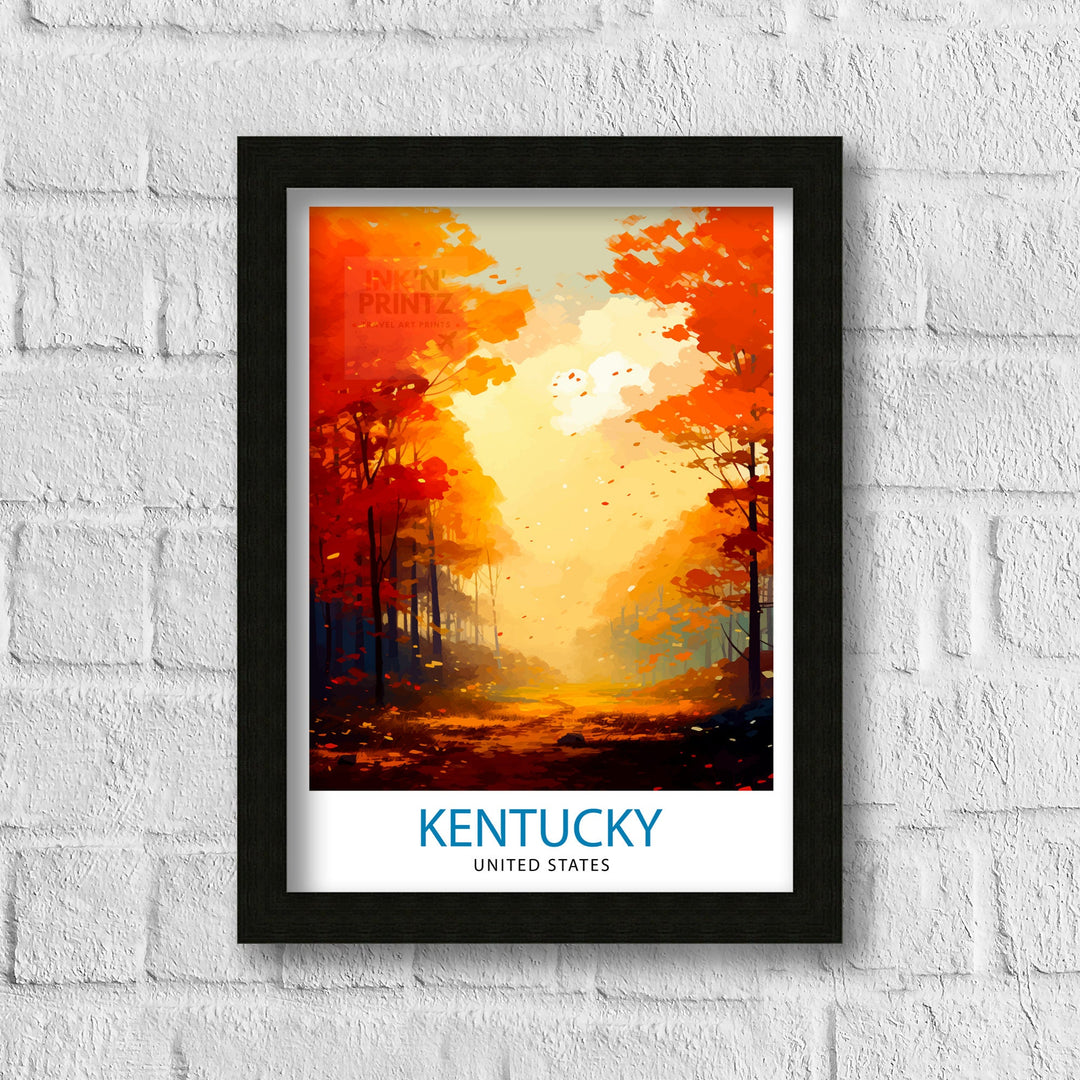 Kentucky USA Travel Poster