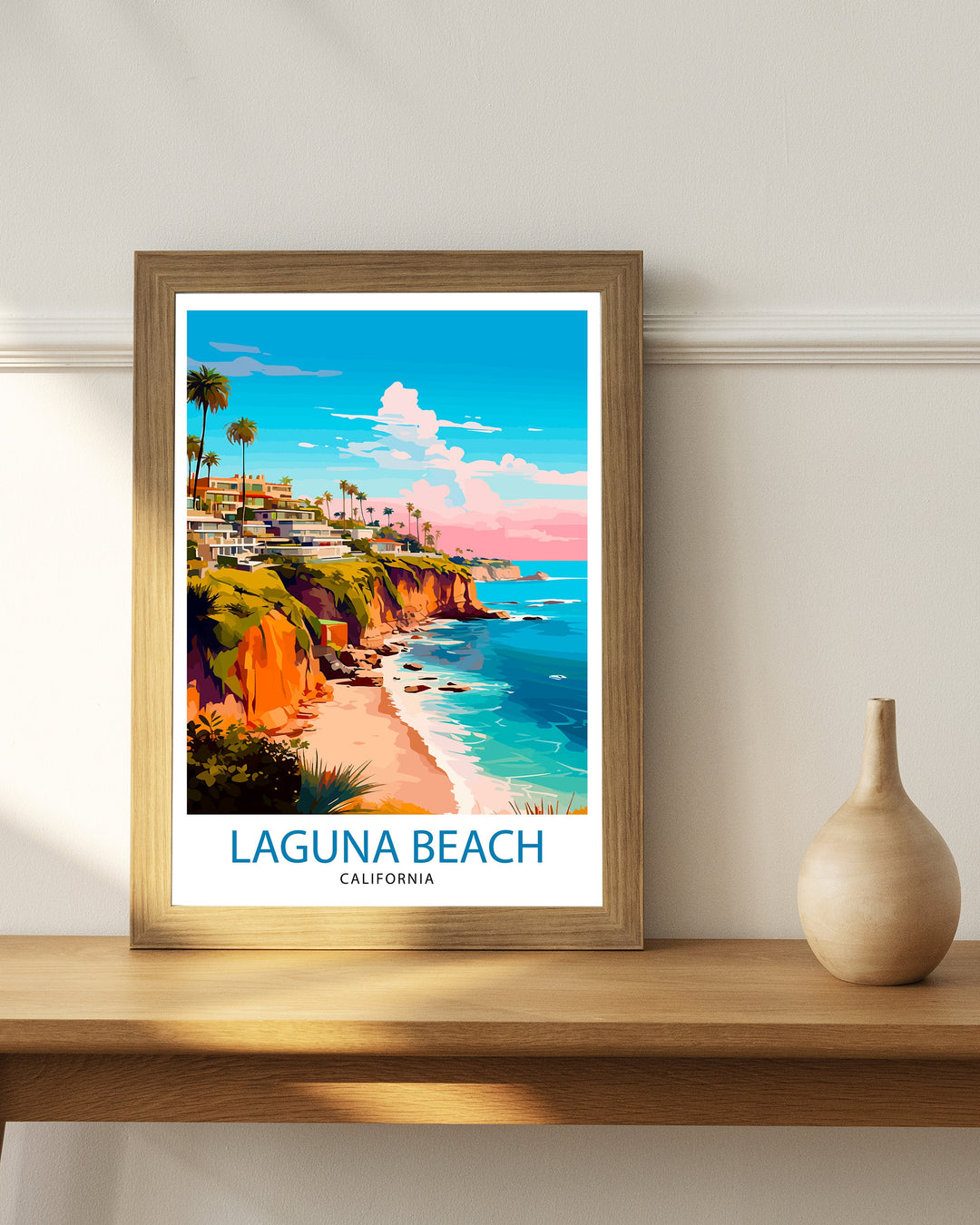 Laguna Beach California Travel Poster