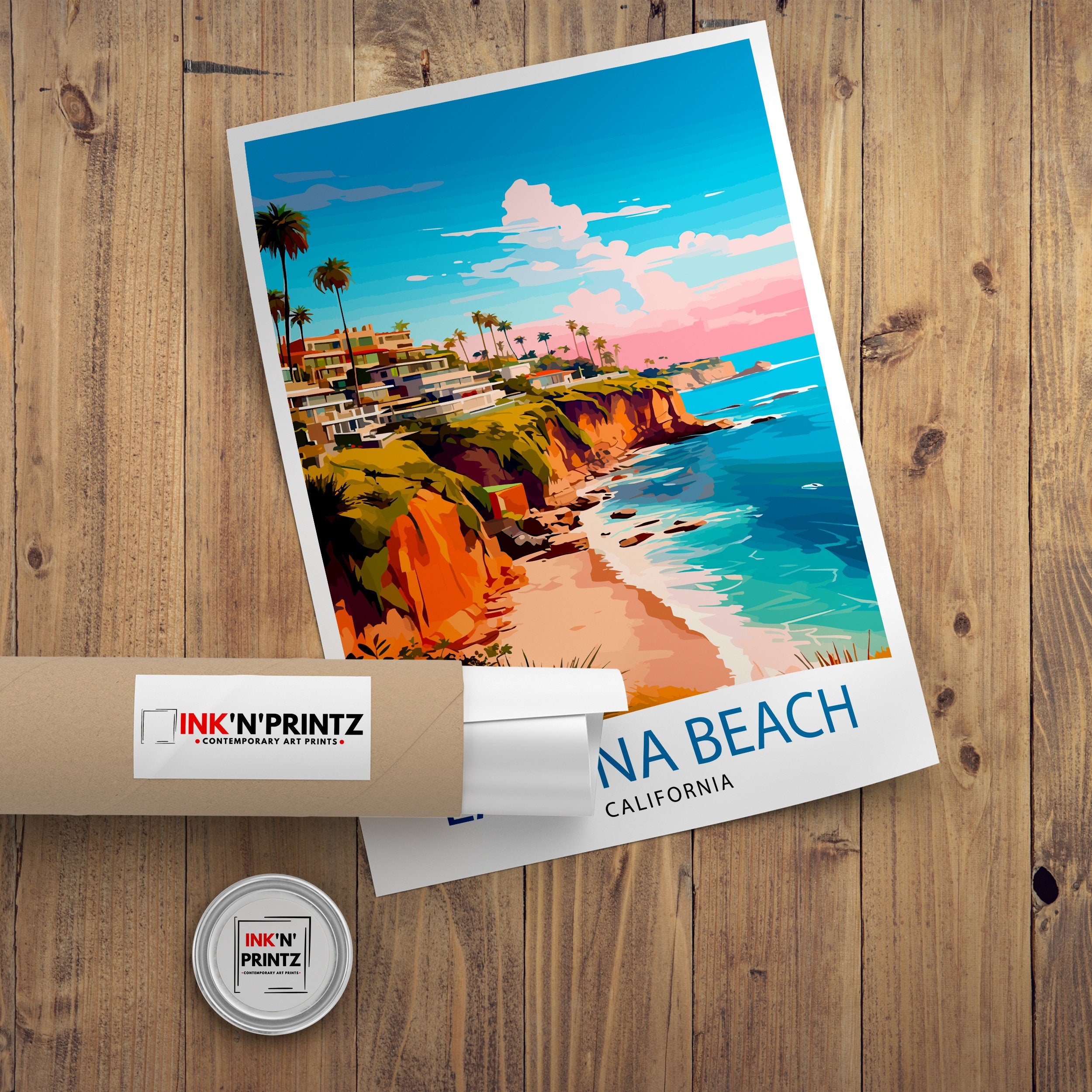 Laguna Beach California Travel Print| Laguna Beach Wall Decor Laguna Beach Poster California Travel Prints Laguna Beach Art Print Laguna