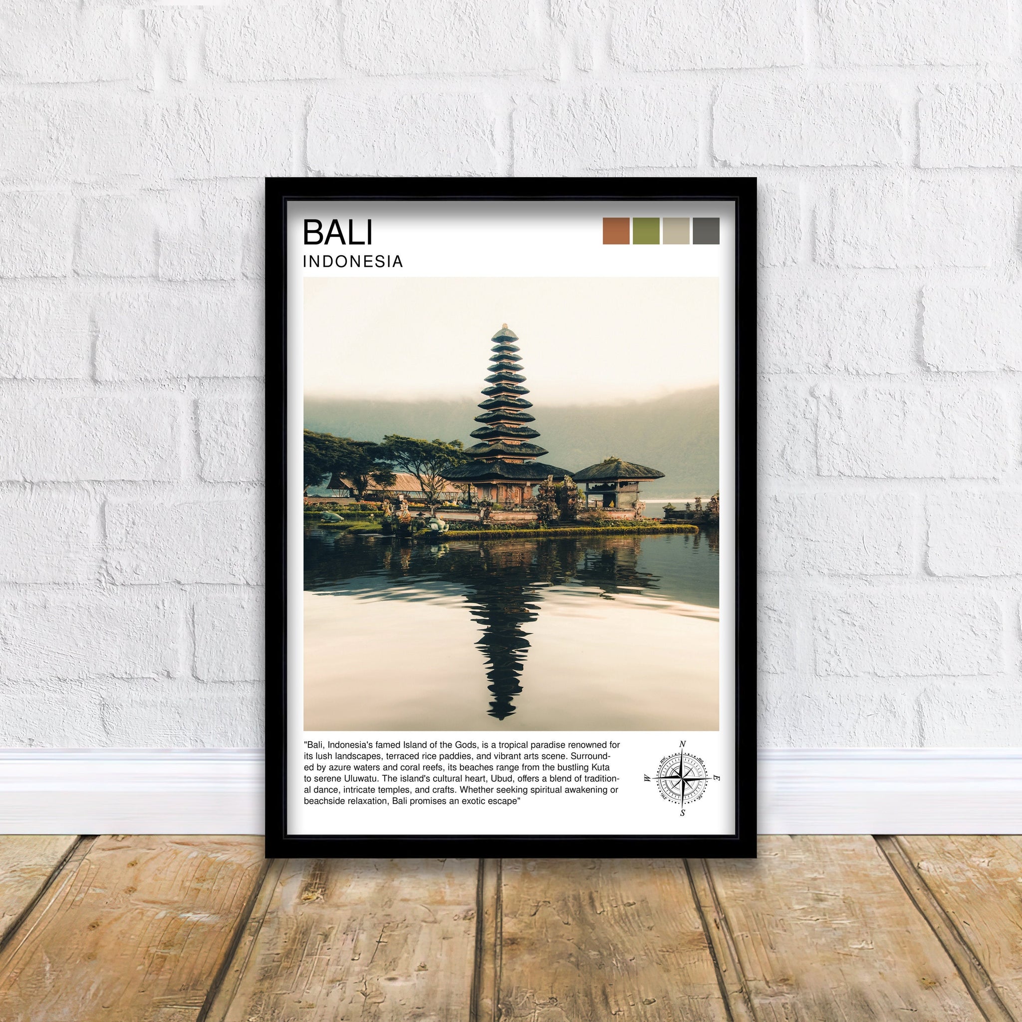 Bali Indonesia Travel Print Bali Wall Decor Bali Poster Indonesia Travel Prints Bali Art Print Bali Illustration Bali Wall Art