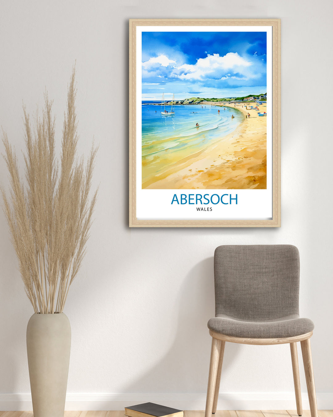 Abersoch Wales Travel Poster Abersoch