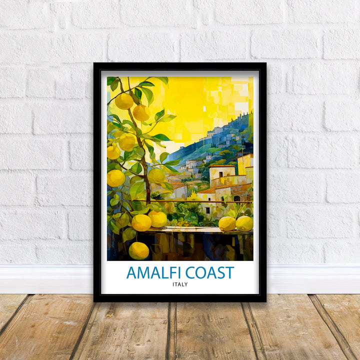 Amalfi Italy Travel Poster Amalfi