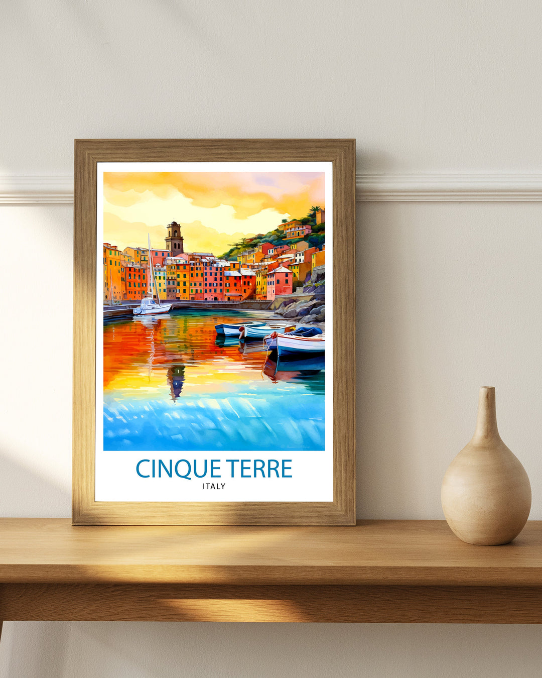 Cinque Terre Italy Travel Poster Cinque Terre