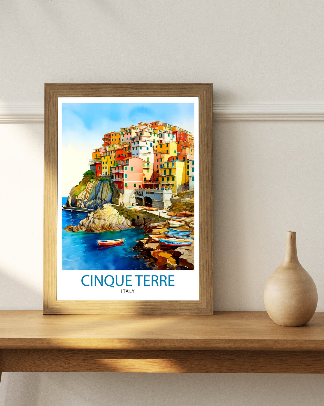 Cinque Terre Italy Travel Poster Cinque Terre