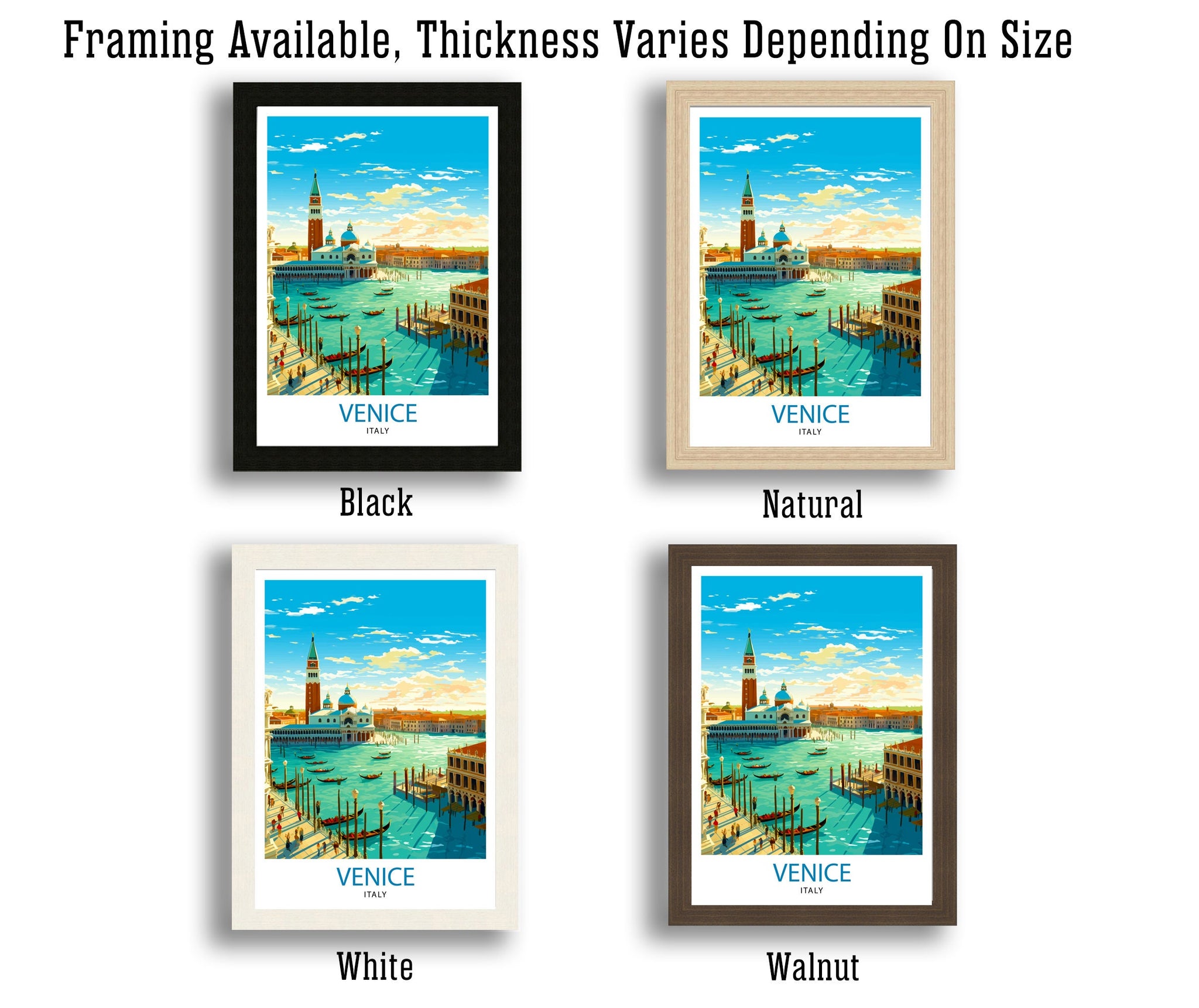 Venice Travel Print Venice Wall Decor Venice Home Living Decor Venice Italy City Print Capital City Venice Canal Poster Venice Illustration