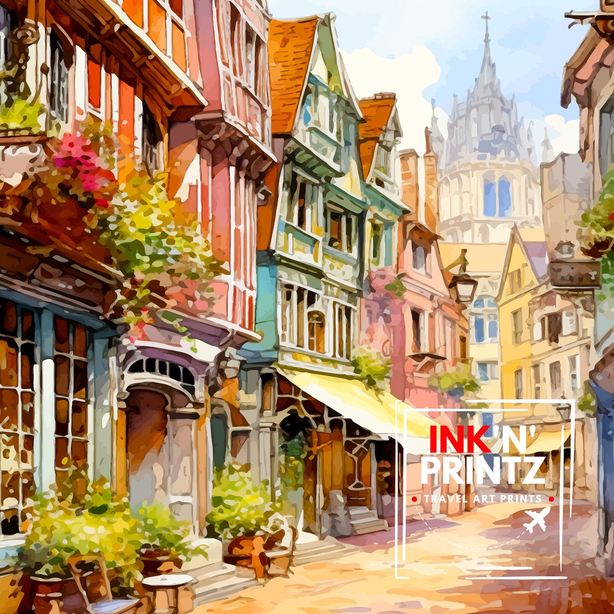 Tours France Travel Print Tours Wall Decor Tours Poster France Travel Prints Tours Art Print Tours Illustration Tours Wall Art