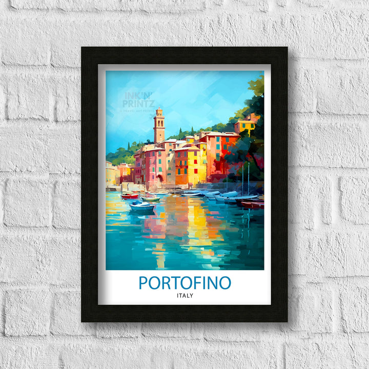 Portofino Italy Travel Poster Portofino