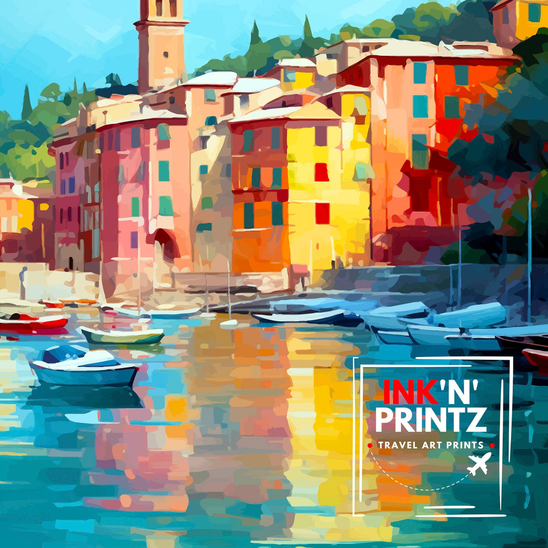 Portofino Italy Travel Poster Portofino