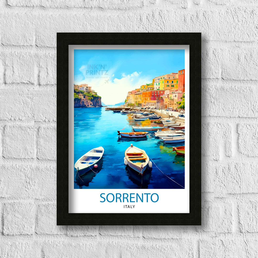 Sorrento Italy Travel Poster Sorrento